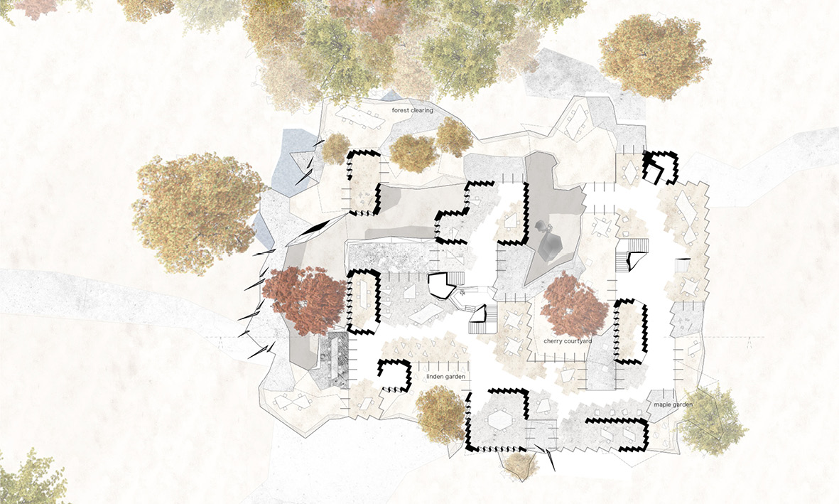 Grundriss Bürogebäude Götzis Planung Architekturbüro Atelier Samuel Kühne Vorarlberg