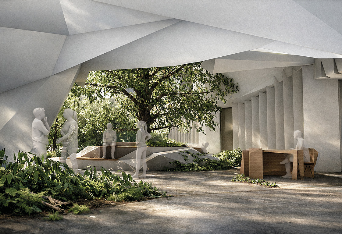 Innenraum Bürogebäude Götzis moderne Arbeitswelten Architektur